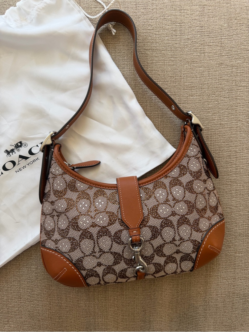 Coach crystal Hampton hobo bag